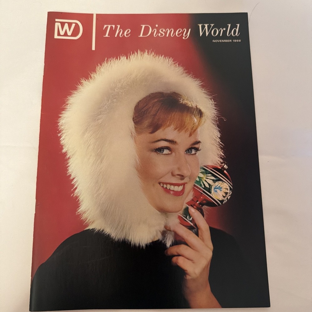THE DISNEY WORLD Nov 1966 Vintage Magazine Walt Disney Studio Office Vera Miles